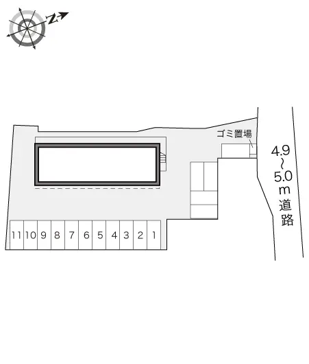 ★手数料０円★久留米市高良内町　月極駐車場（LP）